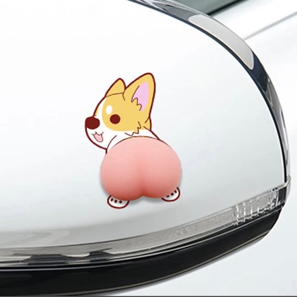 2 corgi dog stickers - Picture 7 of 7